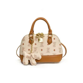 Miss Angel PU Crossbody Handbag Women's White/Pink/Black/Brown