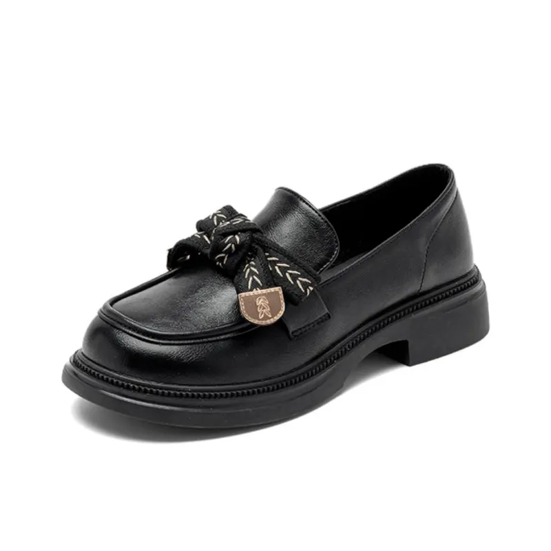15 MINS Loafers Women's Black/Beige Apricot-1