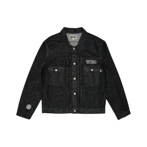 A BATHING APE Denim Jacket Men's Black