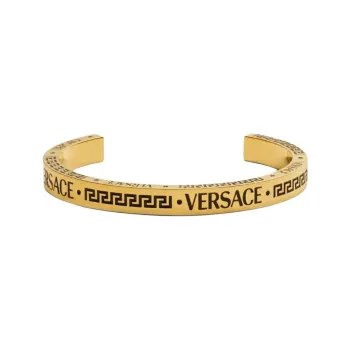 VERSACE Engraved logo Cuff Bracelet