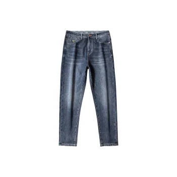SNOW FLYING Jeans Men Vintage Blue