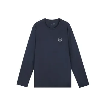 QIAODAN T Shirt Men's Nova Blue Heather Gray