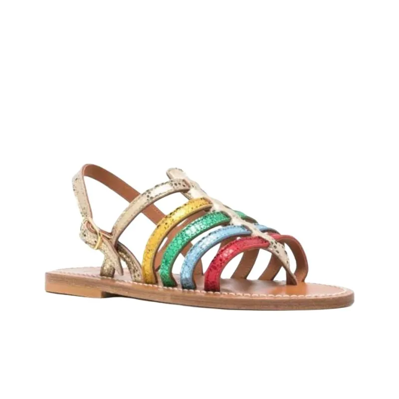 K Jacques St Tropez Roman Sandals Women's Yellow-2