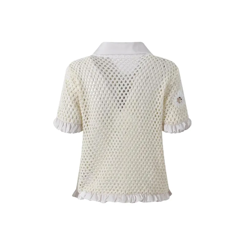 Fish rabbits Knitwear Women's Milk White-1