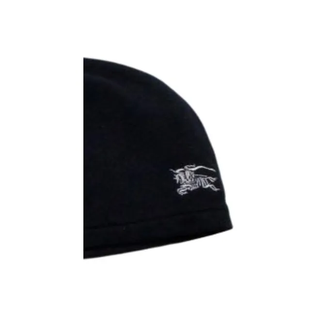 Burberry Logo Embroidered Ribbed Beanie-1