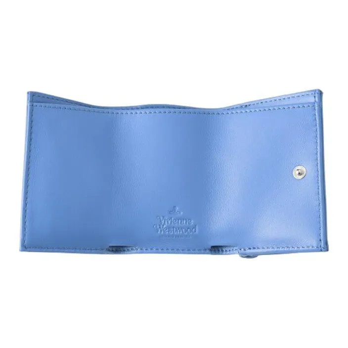 Vivienne Westwood Leather Wallet Women's Blue-3