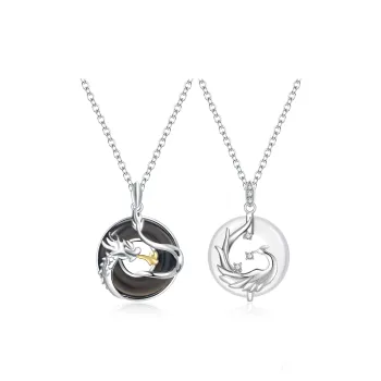 Lao Feng Xiang Chalcedony Necklaces Unisex
