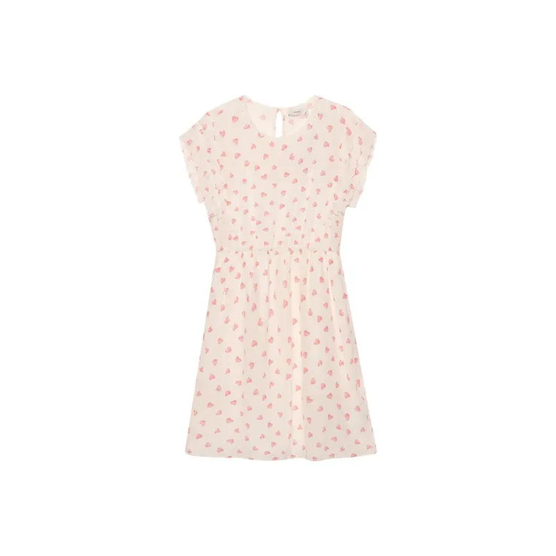COACH Short Sleeved Dress Women's Pink-0