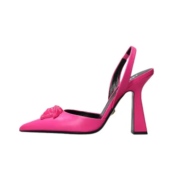 FANSIZHE Fuxia Block Heel High Heels 12cm Women's Purple