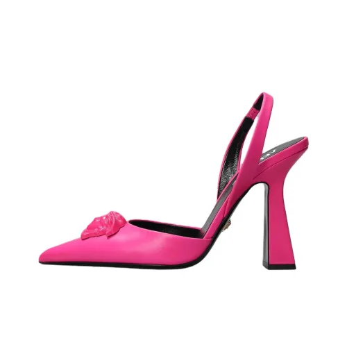 FANSIZHE Fuxia Block Heel High Heels 12cm Women's Purple