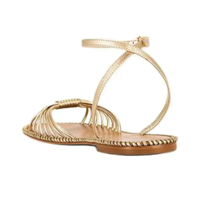 Schutz Livia Sandal One Strap Sandals Women's Gold-3