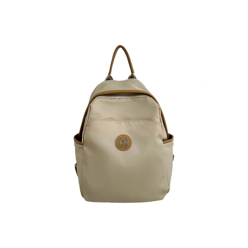 Yalu Nylon Backpack Unisex Ecru/Black Gray/Khaki-14