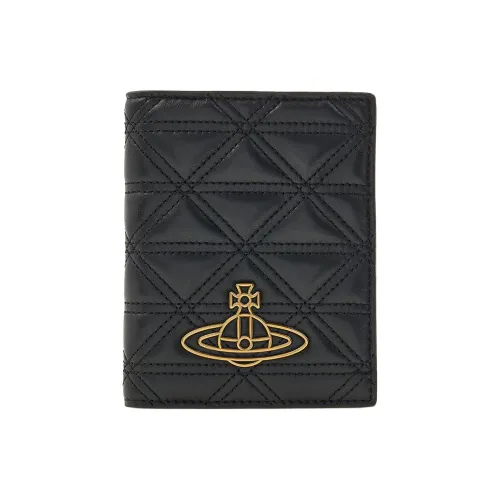 Vivienne Westwood Cow Leather Wallet Women's Black