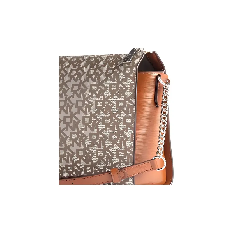 DKNY Leather Crossbody Bag Shoulder Bag Women's Light Brown-4