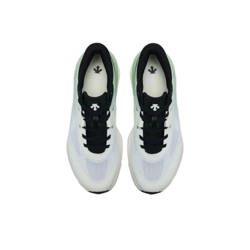 DESCENTE DFLUID Anti Slip Wear Resistant Low Top Casual Racing Running Shoes Men's White Green-2