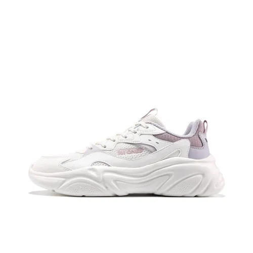 361° Wear resistant And Lightweight Low Top Casual Shoes Women's White Purple