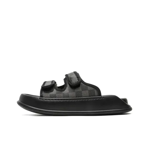 Lanza Quiet Slip Resistant Slide Slippers Men's Black