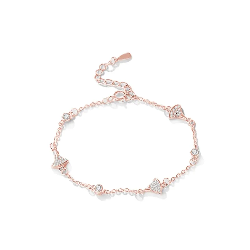 Love Link 925 Sterling Silver Bracelets Women's-2