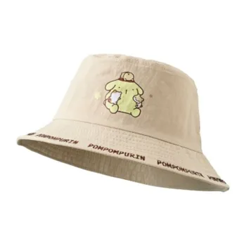Sanrio Pudding Dogs Polyester Bucket Hats Unisex