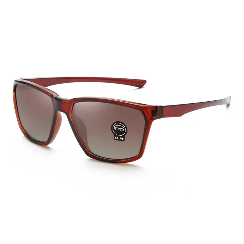 YALMY TR90 Square Sunglasses Men's-5