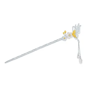 Diamond International 925 Sterling Silver Hairpins Women's
