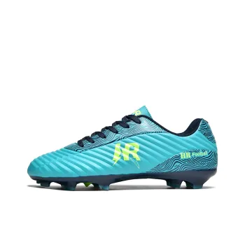 ATAY Soccer Shoes Unisex Low Top Lake Blue/Black Gold/Beige Yellow/Watermelon Red/Lapis Lazuli Black