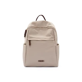 OIWAS Fabric Backpack Women's Latte Apricot/Elegant Black