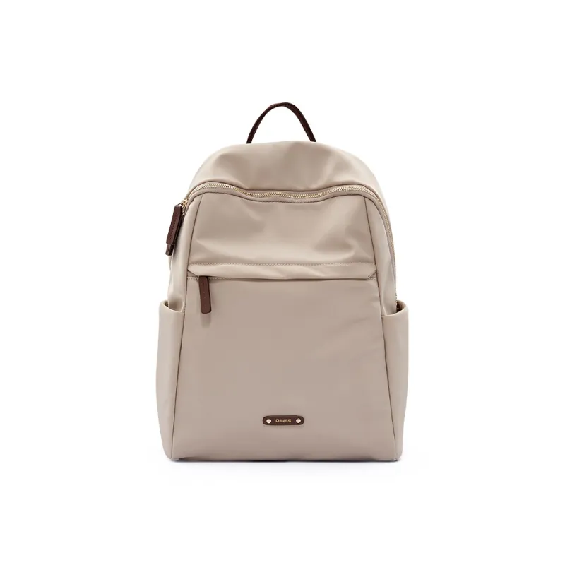 OIWAS Fabric Backpack Women's Latte Apricot/Elegant Black-0