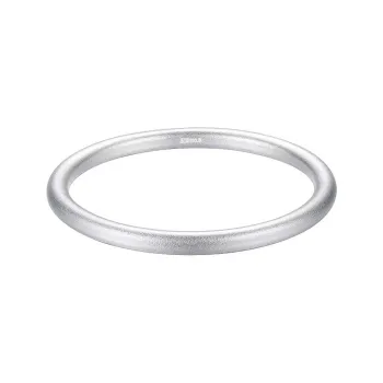 Silver Trim 999 Fine Silver Bangles Unisex