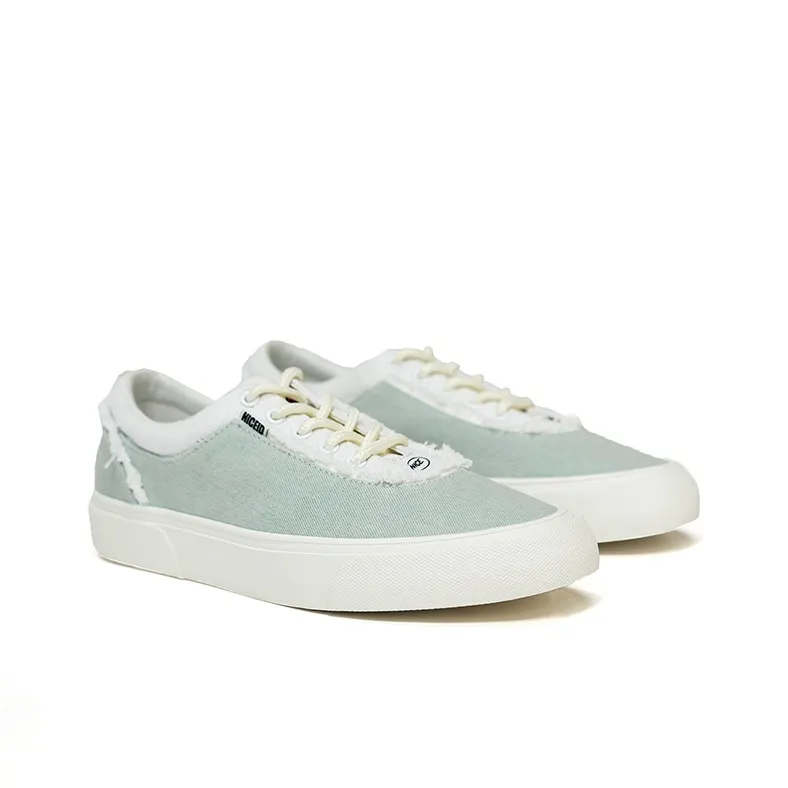 NICEID Abrasion Resistant Breathable Low Top Canvas Shoes Unisex Light Blue-2