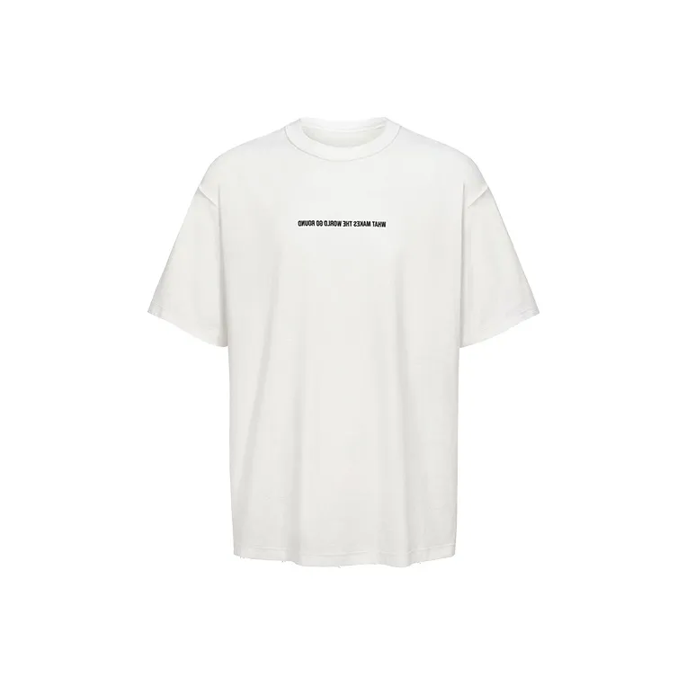 TERRA INCOGNITA T Shirts Unisex White, Reversible Style-2