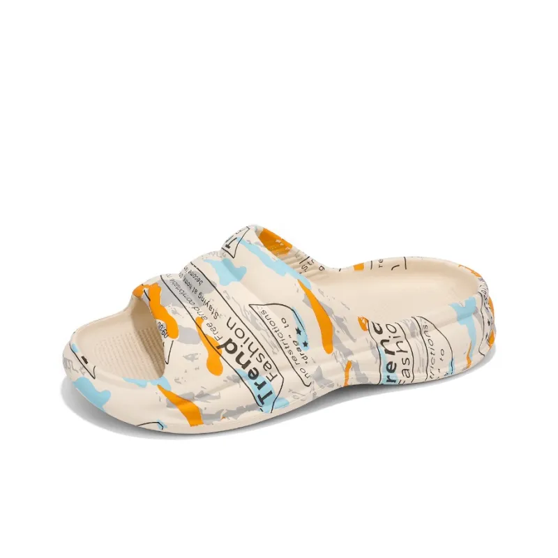 CariteSport EVA Quiet Slip Resistant Odor Resistant Abrasion Resistant Quick Dry Cushioning Slide Slippers Men's-1