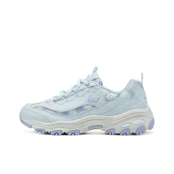Skechers DLITES Wear Resistant Low Top Chunky Sneakers Women's Light Blue