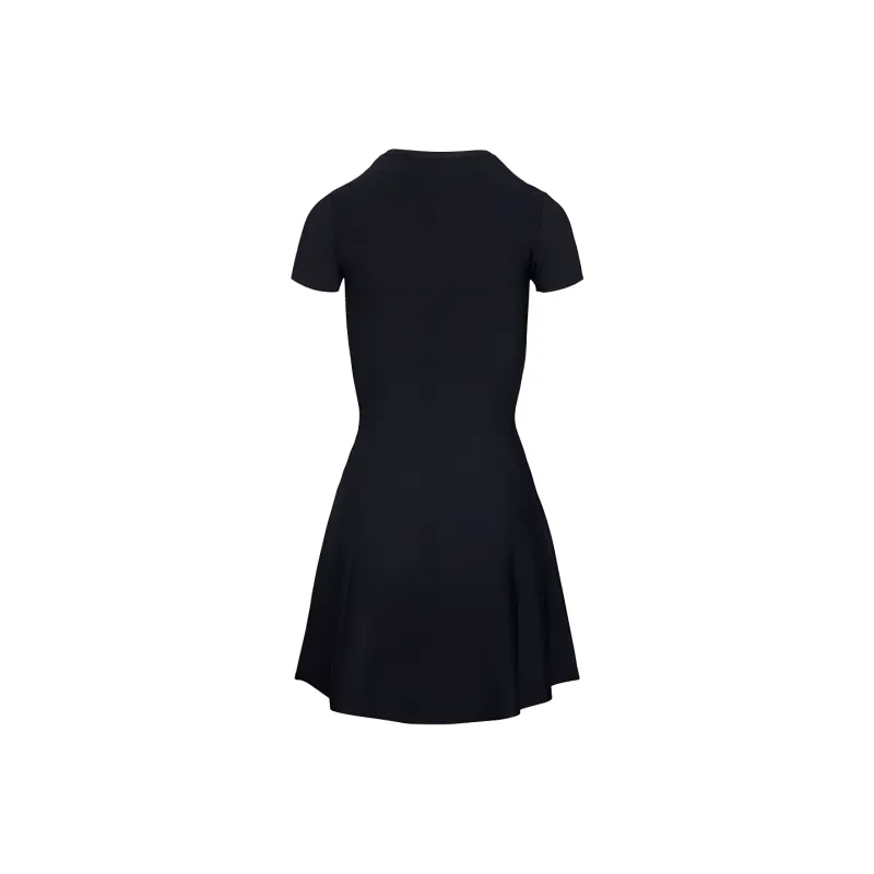 Valentino Short Sleeved Dress Women's Black-1