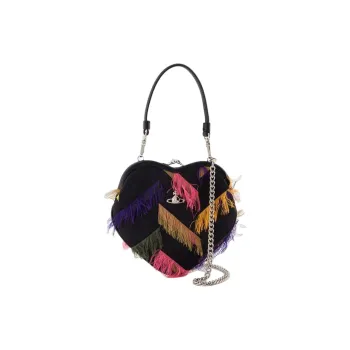 Vivienne Westwood Viscose With Acetate Heart Shaped Handbag Women's Multicolor
