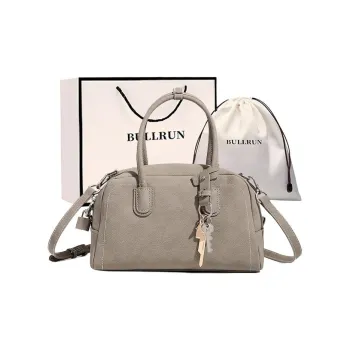 Bullrun Artificial Leather Boston Bag, Crossbody, One Shoulder, Handbag Women's Multicolor