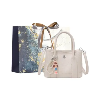 Iman's House PU Bucket Bag, One Shoulder Handbag Women's White/Pink/Yellow/Black