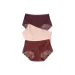 Roasted Brown+Jasmine Pink+Crimson Red