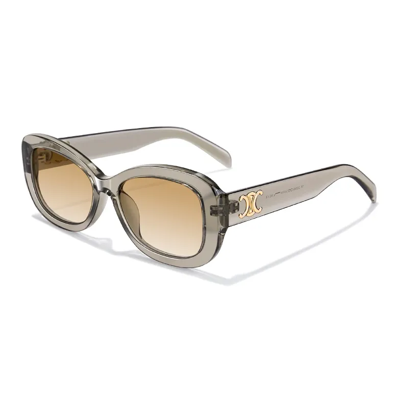 MK MINGKU TR/Memory Plastic Oval Sunglasses Unisex-8