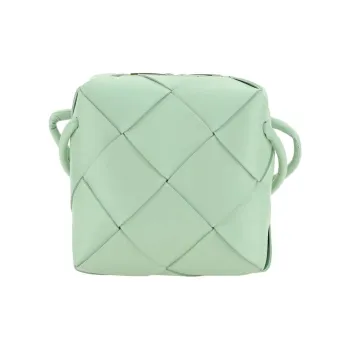 Bottega Veneta CASSETTE Sheepskin Shoulder Bag Mini Women's Mint Green