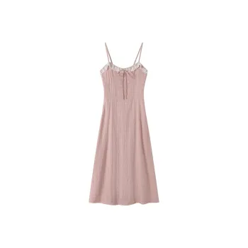 GULIANFEI Slip Dresses Women's Pink Camisole Dress