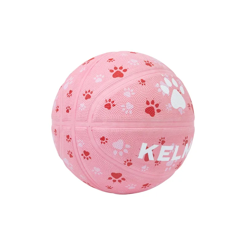 KELME Rubber Basketball Pink Size 5 Ball Training Competition Kids'-1