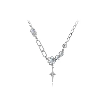 LuluCanaan Glass Cat Eye Necklaces Women's