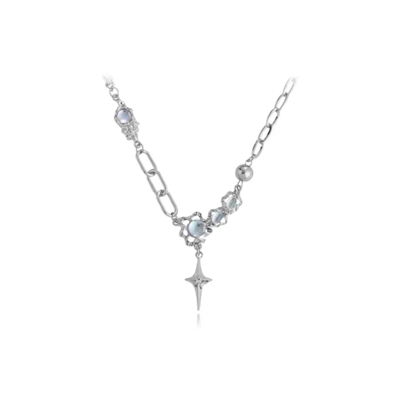 LuluCanaan Glass Cat Eye Necklaces Women's-0