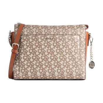 DKNY Leather Crossbody Bag Shoulder Bag Women's Light Brown