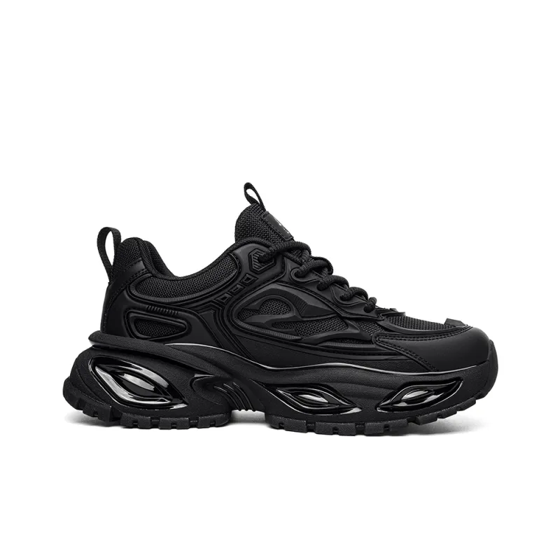 JEEP SPIRIT Darth Vader Chunky Sneakers Men Low Top Jet Black-1