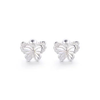 VASO S999 Fine Silver Stud Earrings Women's