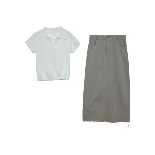 Icicofficial Two Piece Skirt Sets Women's