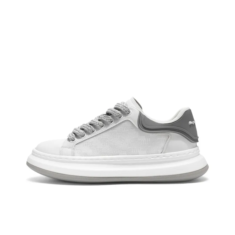 AD Slip Resistant Height Increasing Low Top Skateboard Shoes Men's-5