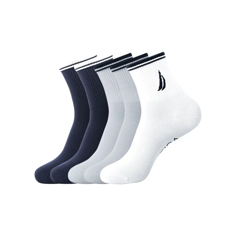 NAUTICA UNDERWEAR Mid Calf Socks Men's 5 Pack-16